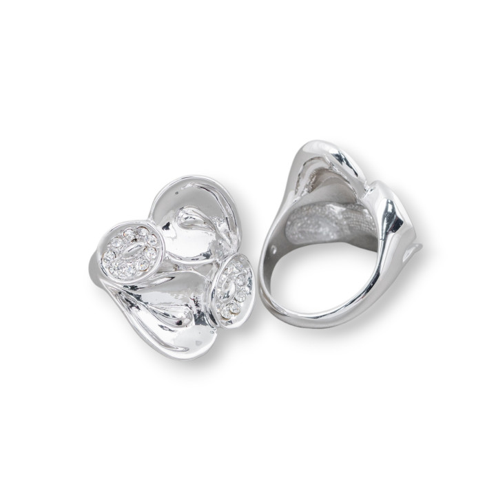 Bague Bronze Avec Zircon 23x26mm Taille Aléatoire MOD31