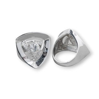 Bague Bronze Avec Zircon 25mm Taille Aléatoire MOD32