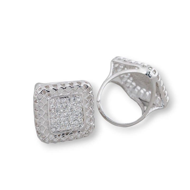 Bague Bronze Avec Zircon 26mm Taille Aléatoire MOD25