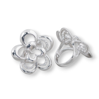 Χάλκινο Δαχτυλίδι με Ζιργκόν 33mm Τυχαίο Μέγεθος MOD33