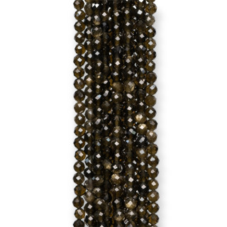 Gold-Obsidian-Diamantschliff 3,0 mm