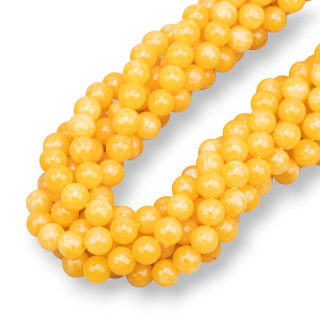 Jade Amarillo Redondo Liso 06mm