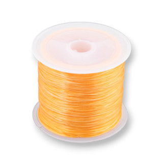 Hilo Elástico Multihilos Medida 0.5mm 30 Metros 1 Bobina Naranja