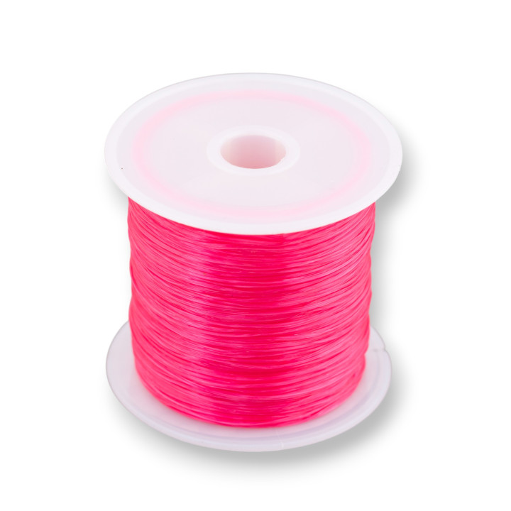 Filo di Elastico Multifilo Misura 0,5mm 30 Metri 1 Bobina Fucsia