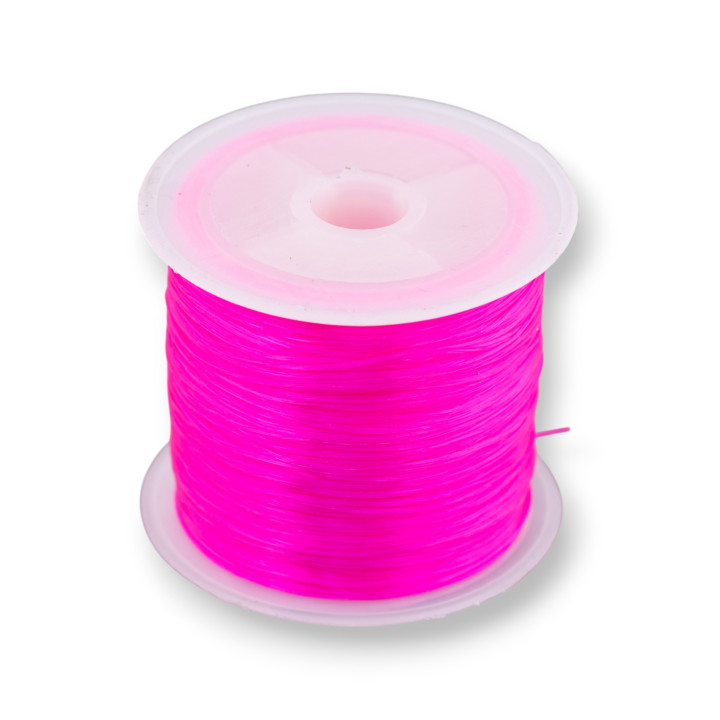Filo di Elastico Multifilo Misura 0,5mm 30 Metri 1 Bobina Fucsia Intenso