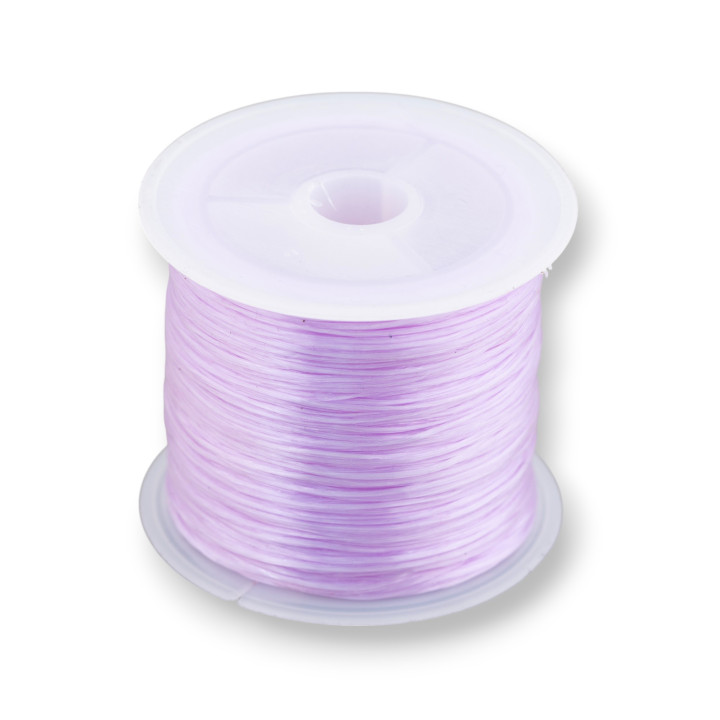 Filo di Elastico Multifilo Misura 0,5mm 30 Metri 1 Bobina Lavanda