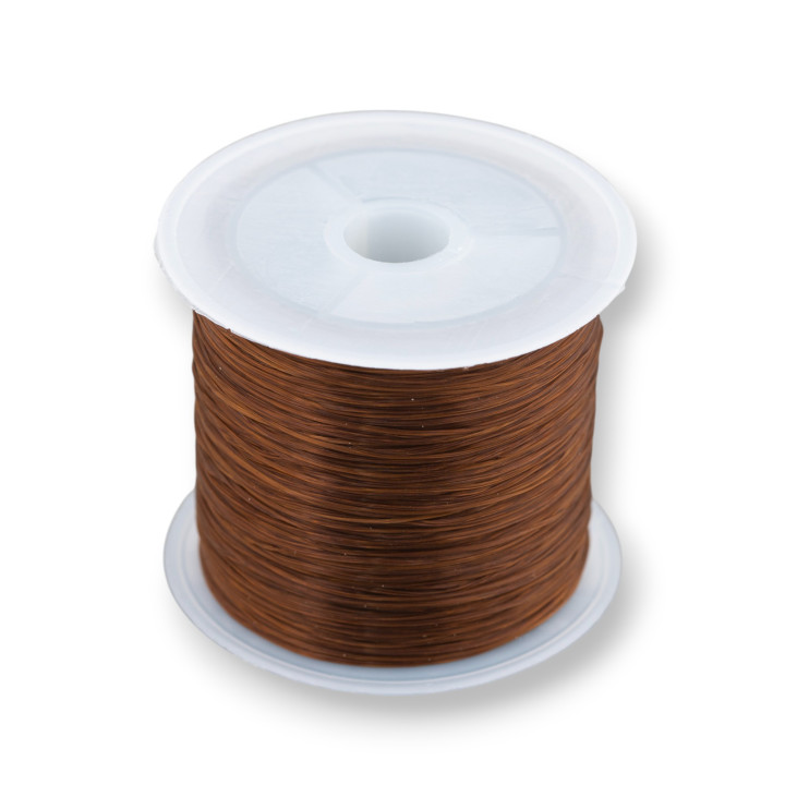 Hilo Elástico Multihilos Medida 0.5mm 30 Metros 1 Bobina Marrón