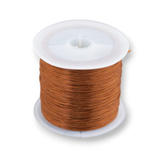 Multistrand Elastic Thread Size 0.5mm 30 Meters 1 Spool Light Brown