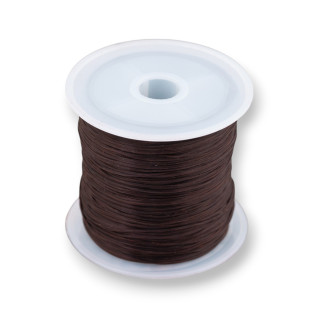 Hilo Elástico Multihilos Medida 0.5mm 30 Metros 1 Bobina Marrón Oscuro