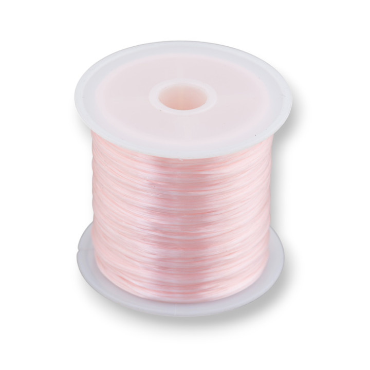 Multistrand Elastic Thread Size 0.5mm 30 Meters 1 Spool Light Pink