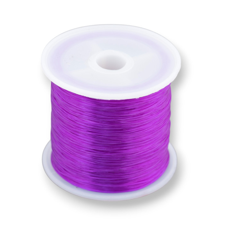 Fil Élastique Multibrin Mesure 0.5mm 30 Mètres 1 Bobine Violet