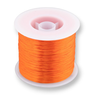 Hilo Elástico Multihilos Medida 0.5mm 500 Metros 1 Bobina Naranja Oscuro