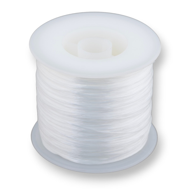 Multistrand Elastic Thread Size 0.5mm 500 Meters 1 Spool White