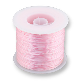 Multistrand Elastic Thread Size 0.5mm 500 Meters 1 Spool Pink
