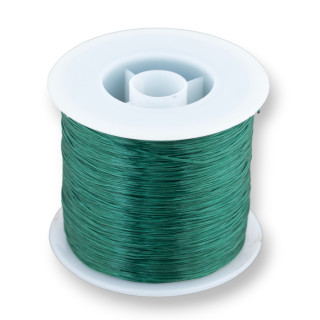 Filo di Elastico Multifilo Misura 0,5mm 500 Metri 1 Bobina Verde Smeraldo