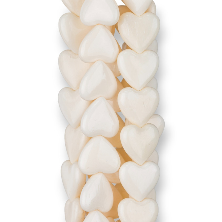 Osso Naturale Liscio Cuore Piatto 12mm