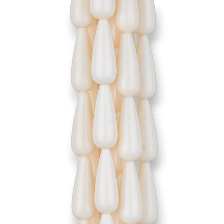 Glatte natürliche Knochentropfen 08x20mm