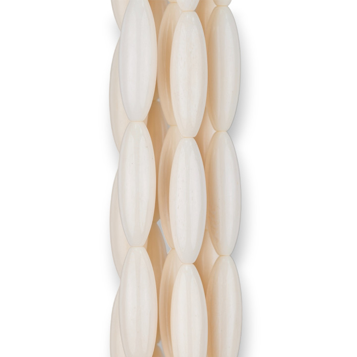 Glatter Reis mit natürlichem Knochen 10x30mm