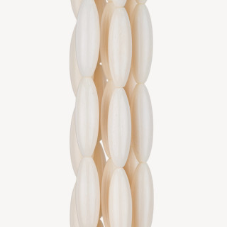 Natürlicher glatter Reisknochen 12x40mm