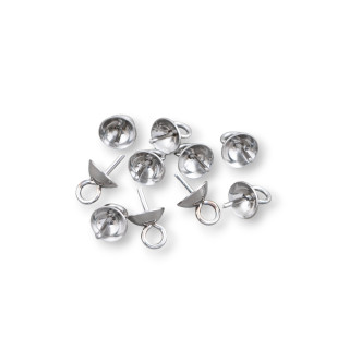 Terminal Cup for Steel Pendants with Ring 3mm Approx. 320pcs