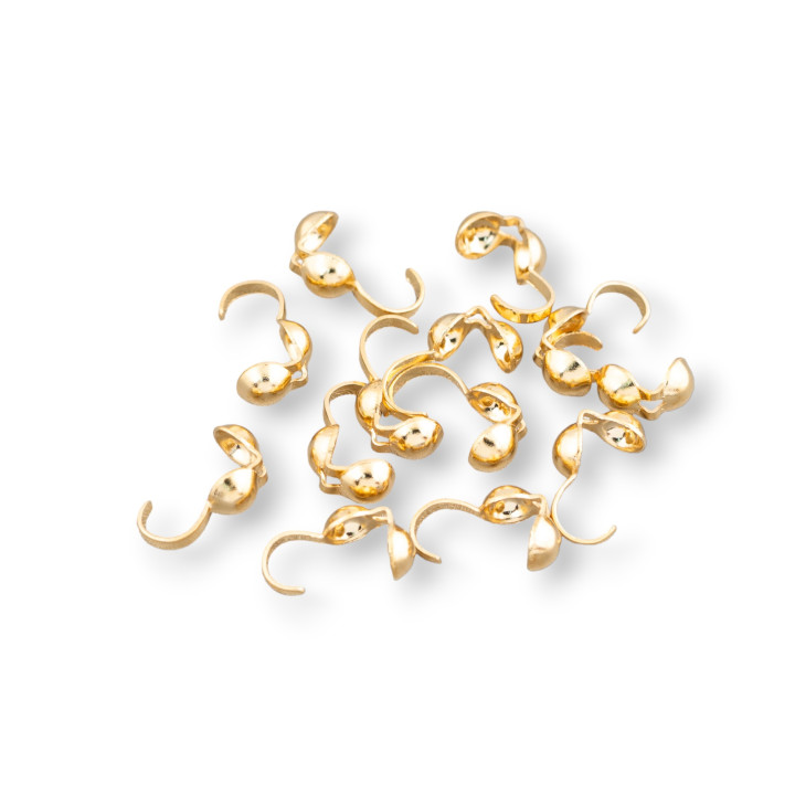 Coprinodo Di Acciaio 4mm Placcato Oro 28gr 280pz Circa