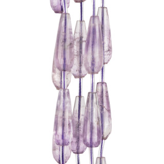 Amethyst Drops Faceted Briolette 10x30mm 10pcs First Choice