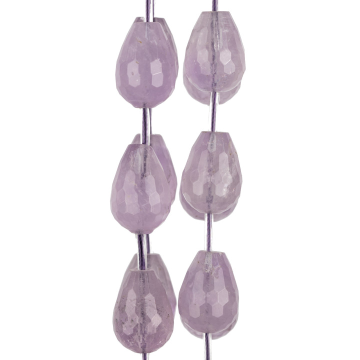 Gotas Briolette Facetadas Amatista 15x22mm 13uds First Choice