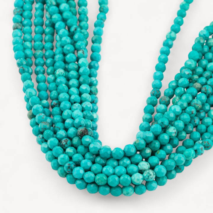 Turquoise Stabilisée Facette 04mm