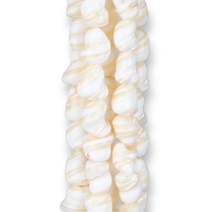 Ριγέ Mother of Pearl Nugget 6-7x12-13mm