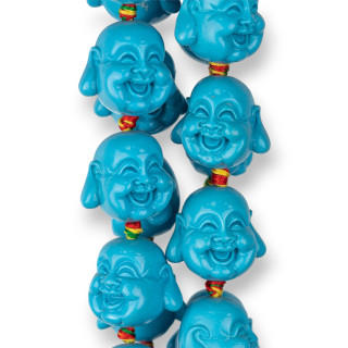 Ρητίνη Buddha 20mm 16τμχ Ανοιχτό Μπλε