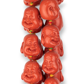 Buda Resina 20x22mm 15pcs Terracota