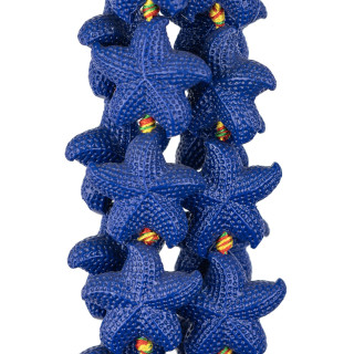 Étoile de mer en résine 30mm 12pcs Bleu