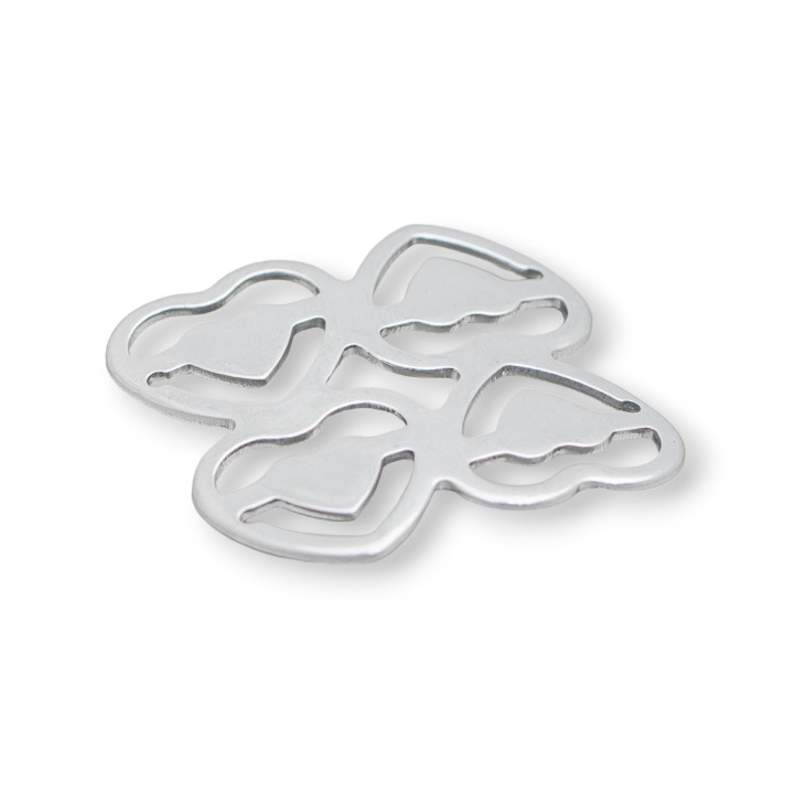 Componente de acero Corazones 23x21mm 70pcs