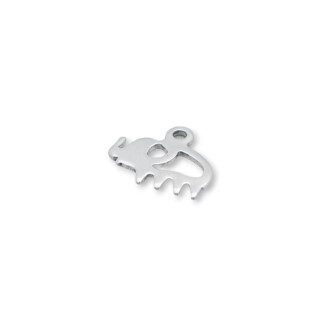 Componente de Acero Elefante Colgante 12x10mm 120pcs