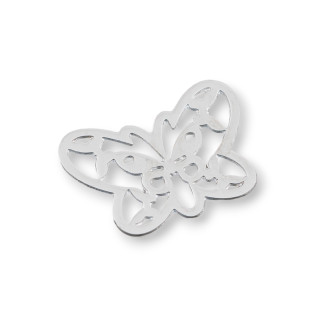 Componente de acero Mariposa perforada 28x20mm 36pcs