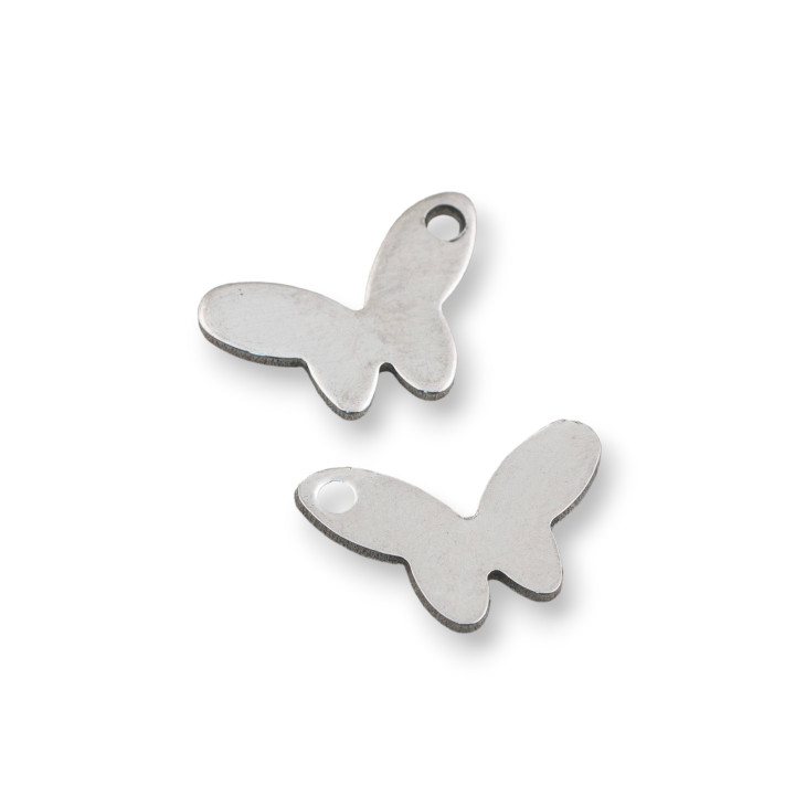 Composant Acier Pendentif Papillon 15x10mm 120pcs