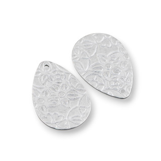 Composant en acier Drop Flat Beat 16x24mm 70pcs