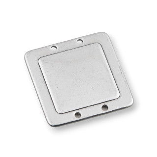 Componente de acero cuadrado plano 30 mm 40 piezas