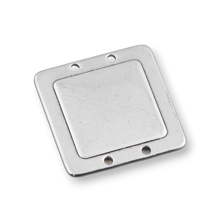 Componente de acero cuadrado plano 30 mm 40 piezas