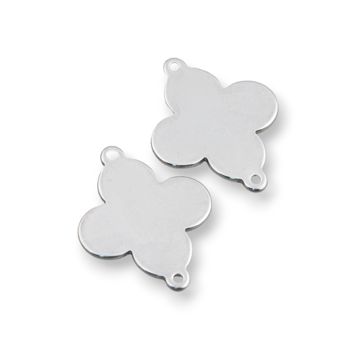 Trèfle à Quatre Feuilles Composant Acier 20mm 70pcs