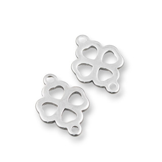 Four Leaf Clover Stahlbauteil perforiert 15mm 72St