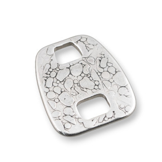 Componente Di Acciaio Rettangolo Forato Battuto 30x25mm 16pz