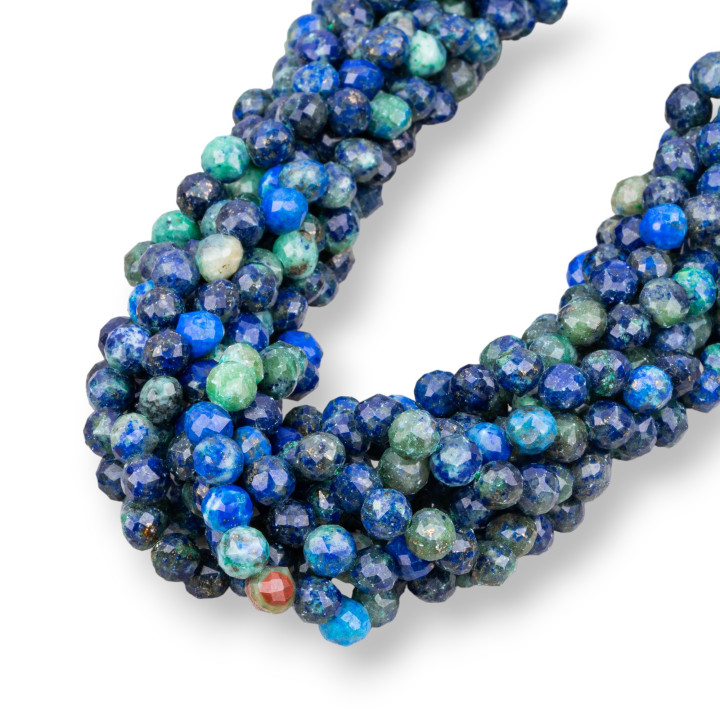 Lapis Lazuli Afghanistan Drops Briolette Faceted MachineCut 5-6mm