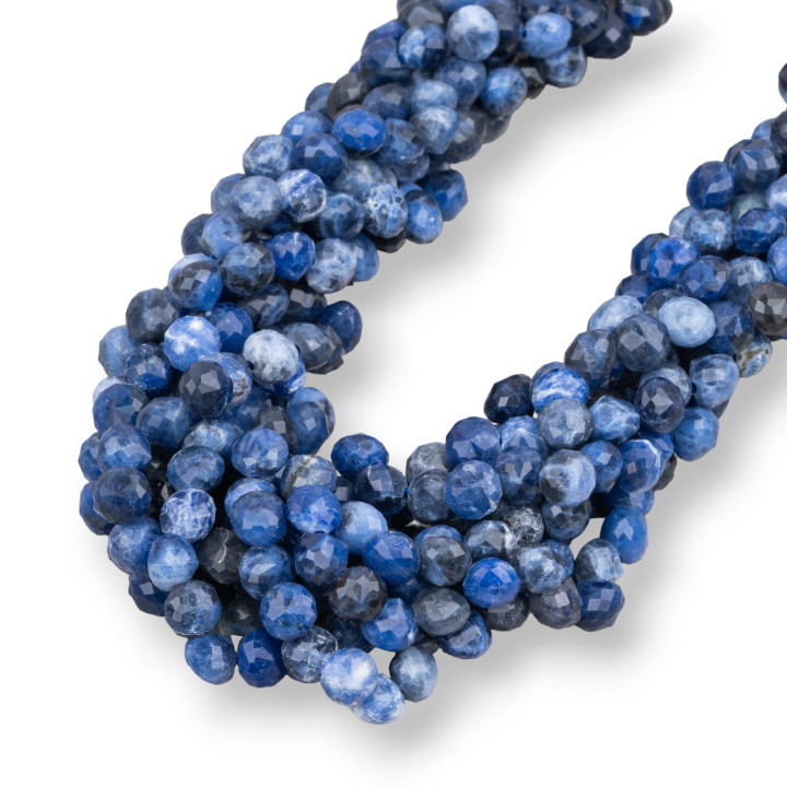 Sodalite Drops Briolette Faceted MachineCut 5-6mm