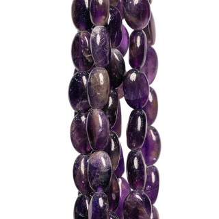 Ametista Ovale Piatto Liscio 8x12mm Grezzo