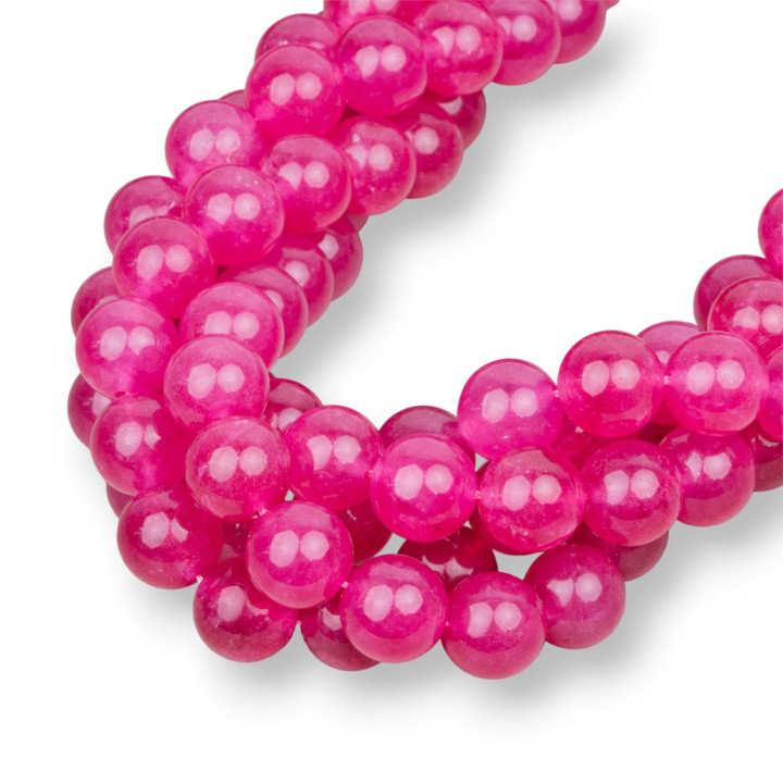 Jade Rubis Rond Lisse 12mm