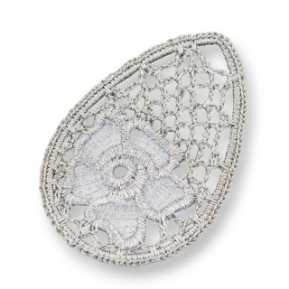 Häkelteile Tropfen 50x70mm 2Stk. MOD10