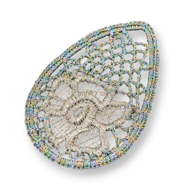 Drop Crochet Components 50x70mm 2τμχ MOD9