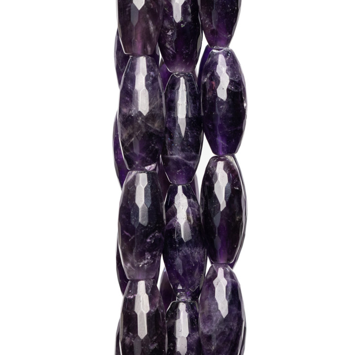 Amethyst facettierter Reis 08x20mm