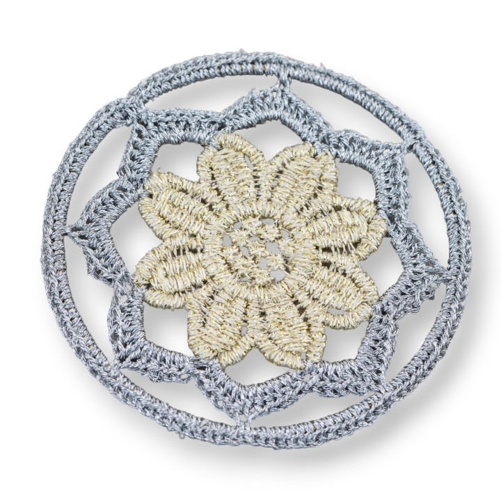 Composants ronds au crochet 60mm 2pcs MOD6